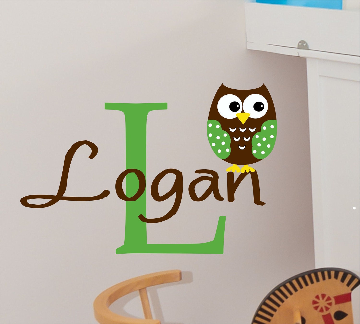Owl Wall Decal Boys Nursery Decor