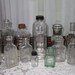 Instant Collection Of Vintage Mostly Clear Glass Bottles