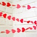 The Amore Garland, Hearts, Bright Pink, Wedding Garland, Wedding Shower, Valentine's Day