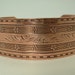 Copper Cuff, Bracelet, Unisex, Vintage, Ornate Design, Patinaed