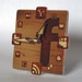 Facebook Wood Icon Table Clock mini