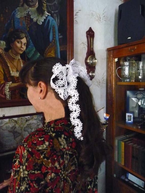 Hair Accessories Tatting lace - wedding accessory - Hair accessory