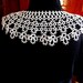 Tatted Lace Collar Necklace .