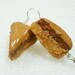 Millionaire Shortbread Earrings. Polymer Clay.