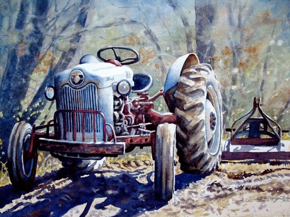 Ford tractor art prints #7