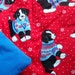 Sweet Black and White Puppy Dog Kids Cotton Quilt - Sweaters & Snowflakes for Christmas Cheer