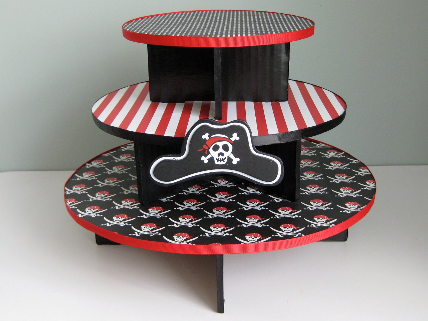 Reserved Pirate Theme Cupcake Stand Skulls