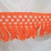 Tassel Fringe Trim: Vintage, Bright Orange, 4 Inches wide - 5 3/4 yards - T1015