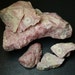 Rhodochrosite rough natural mineral. 5 pieces.