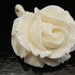 Elephant Ivory Flower Pendant. Pre-ban, vintage Estate piece. 1.5 inch diameter. Top quality piece.