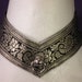 Made To Order: Limited Edition Gold and Black Brocade Pointed Lace Up Collar - Absolute Devotion