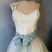 Something Blue lace Wedding sash belt Brides flowergirls bridesmaids