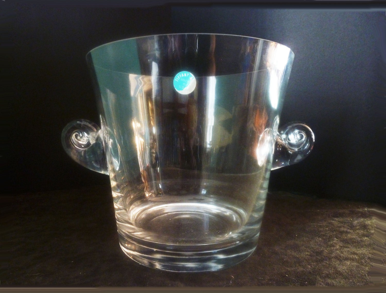 TIFFANY Crystal ICE BUCKET or Champagne/Wine Cooler Vintage