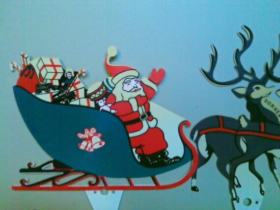 santa his sleigh and eight reindeer outdoor lawn ornament santa his sleigh and eight reindeer outdoor lawn ornament