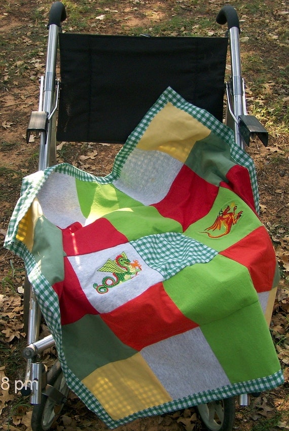 Dragon Lap or Wheelchair Quilt Blanket