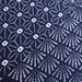 Shibori with sashiko print, white on navy silk