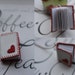 Mini book necklace with a little heart