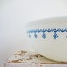 Vintage Pyrex Mixing Bowl, Snowflake Blue, 4 Quart