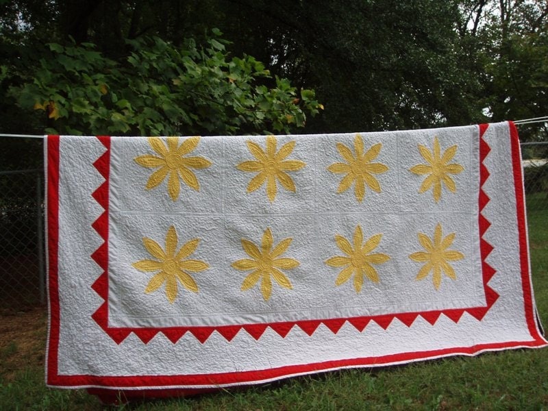 Yellow Flower Quilt