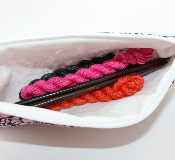 Knitting Pouch Black Sheep Zipper Knitting Notions Bag