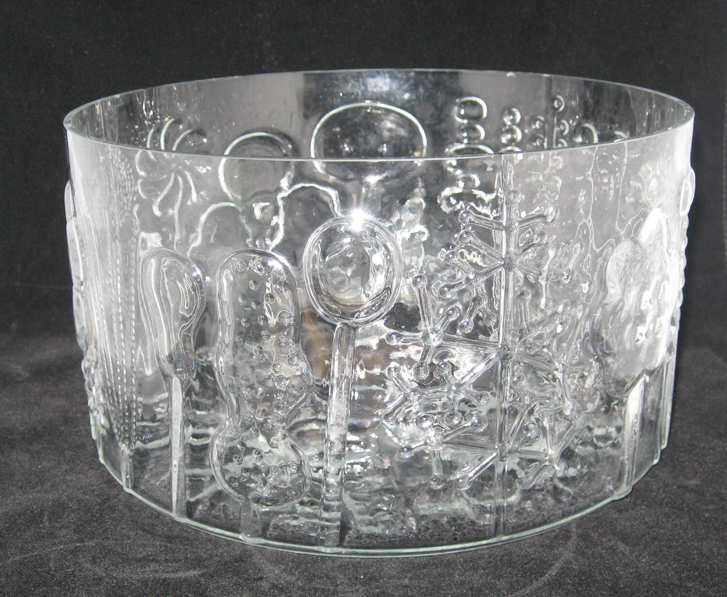 Iittala Finland Oiva Toikka Flora Large Glass Serving Trifle