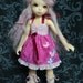 Pink Butterfly Dress for BJD Littlefee and YoSd