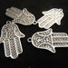 Hamsa Charms - Medium sized - Set of 4