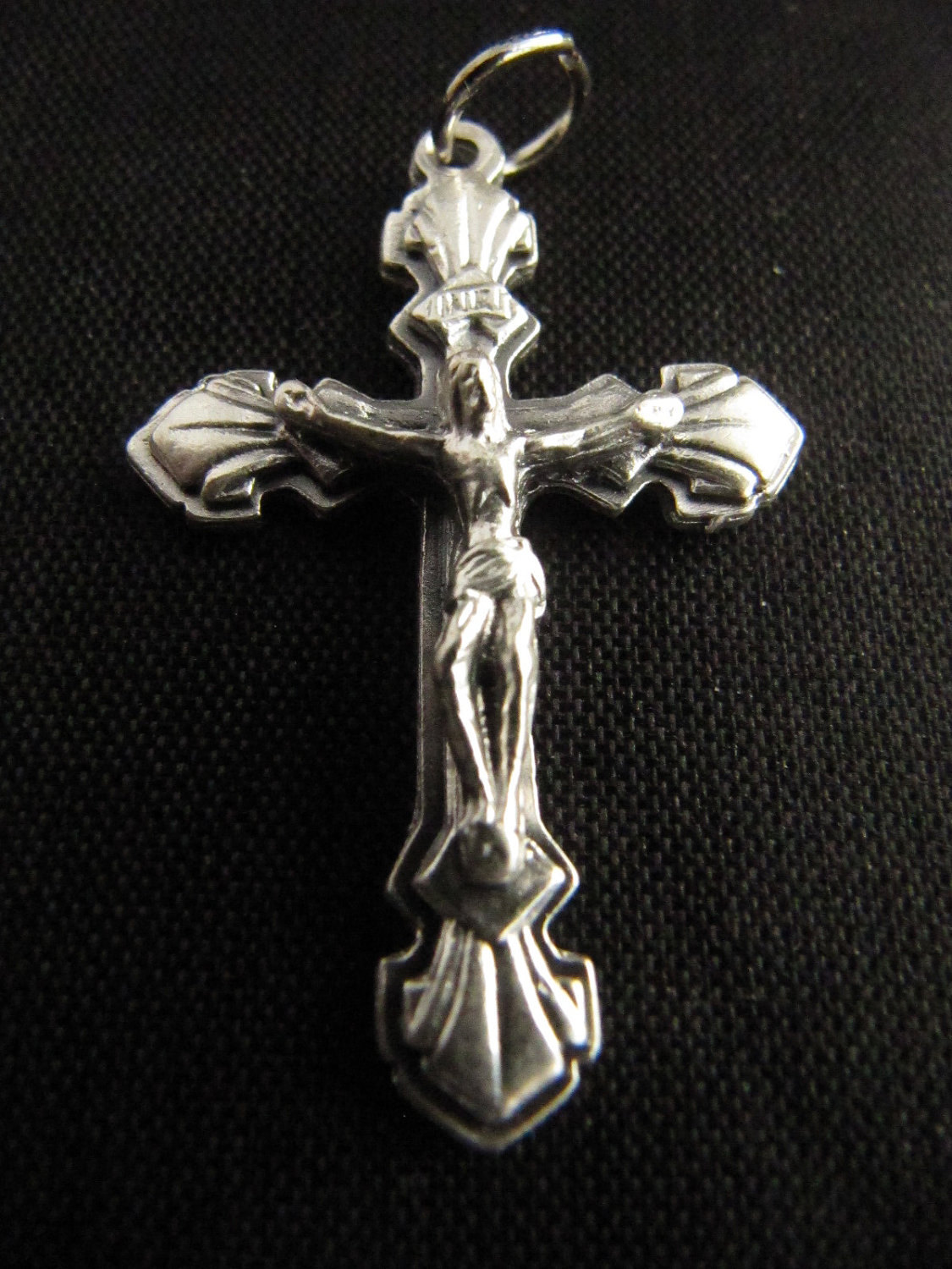 Modern Lovely Rosary Crucifix Italian Made