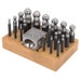 DAPPING PUNCHES and Doming Block 25 Piece Set with Wood Stand - Metal Working Tool