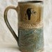 ceramic raven coffee mug 20oz stoneware 20A056