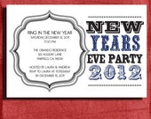 Retro New Years Eve Party Invitation- 4x6 Invitation-Print at home Il_170x135