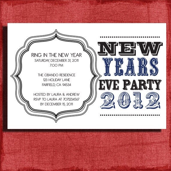 New Years Eve House Party Invitations 7