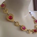 YSL Necklace Vintage Yves Saint Laurent Gripoix Glass Heart Necklace YSL Modernist Avant Garde Boho
