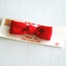 Red Clip-On Bow Tie