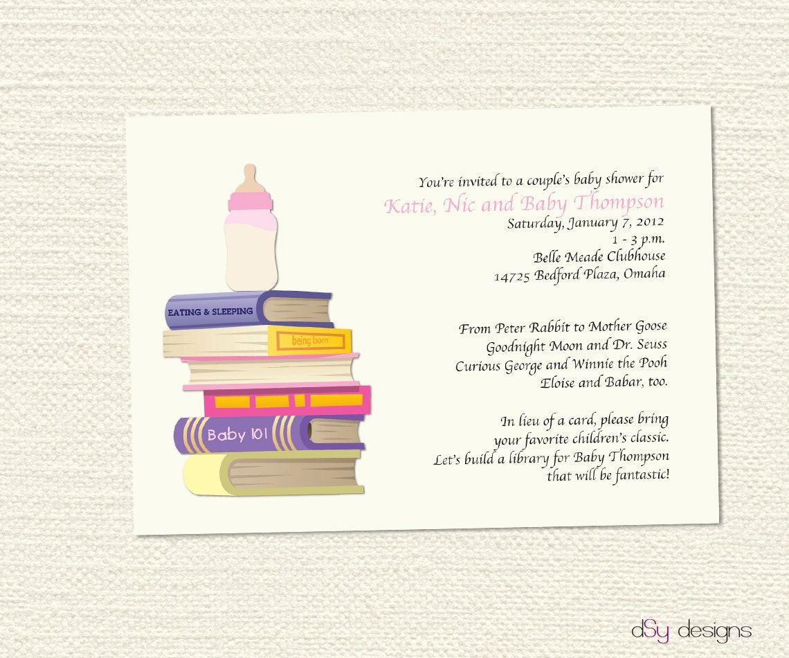 items-similar-to-book-baby-shower-invitation-on-etsy