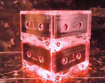 Red Wedding Centerpiece Cassette Tape Light