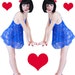75% OFF Brighton Babydoll - blue floral lace nautical anchor babydoll set - Size Medium UK 10 - 12 / U S 6 - 8 / Eur 38 - 40