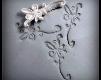 Ceramic Stamps, Clay pottery Stamps, Bisque Stamps, Handcarved Stamps,( 0134)