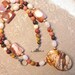 Picasso Jasper with Mookite necklace 175