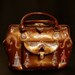 leather french vintage couture handbag " THE GARDENS of VERSAILLES " unique piece art bag retro bag steampunk bag french touch