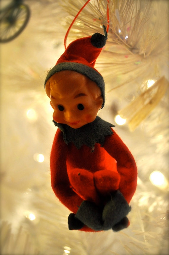 Christmas Elf Holiday Decoration Vintage cute for the holidays