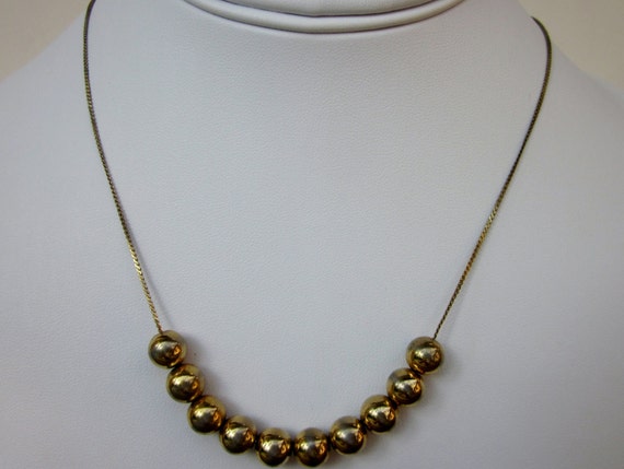 Vintage 1980s Add A Bead Necklace
