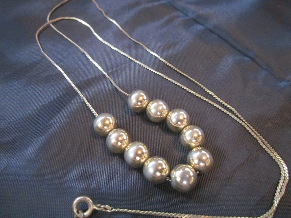 Vintage 1980s Add A Bead Necklace