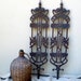 RESERVED for LISA Antique Iron Architectural Salvage Baluster// 1920s European Art Nouveau Rustic Ornamental Wall Hanging