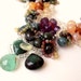 Wreath of Flowers. Natural Stone Beaded Flower Necklace. Agate Amethyst Carnelian Tourmaline Stylish Necklace. Luxury Jewelry