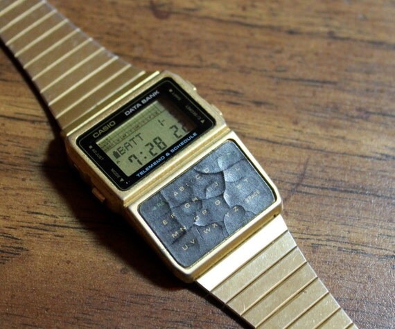 gold calculator watch casio