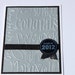 Graduation Card- Class of 2012, Embossed, Silver, Black