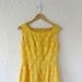 Yellow prom dress . 60s bridesmaid dress . long sleeveless dress