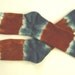 Tiedyed Cotton Socks, Rusty Brown and Blue-Green