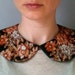 Vintage Floral Print Detachable Handmade Collar / Necklace / Peter Pan Collier / On Trend / Must Have / Women Accessory / Col Claudine